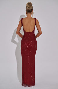 Vestido Maxi con Brillo Valentina Marta