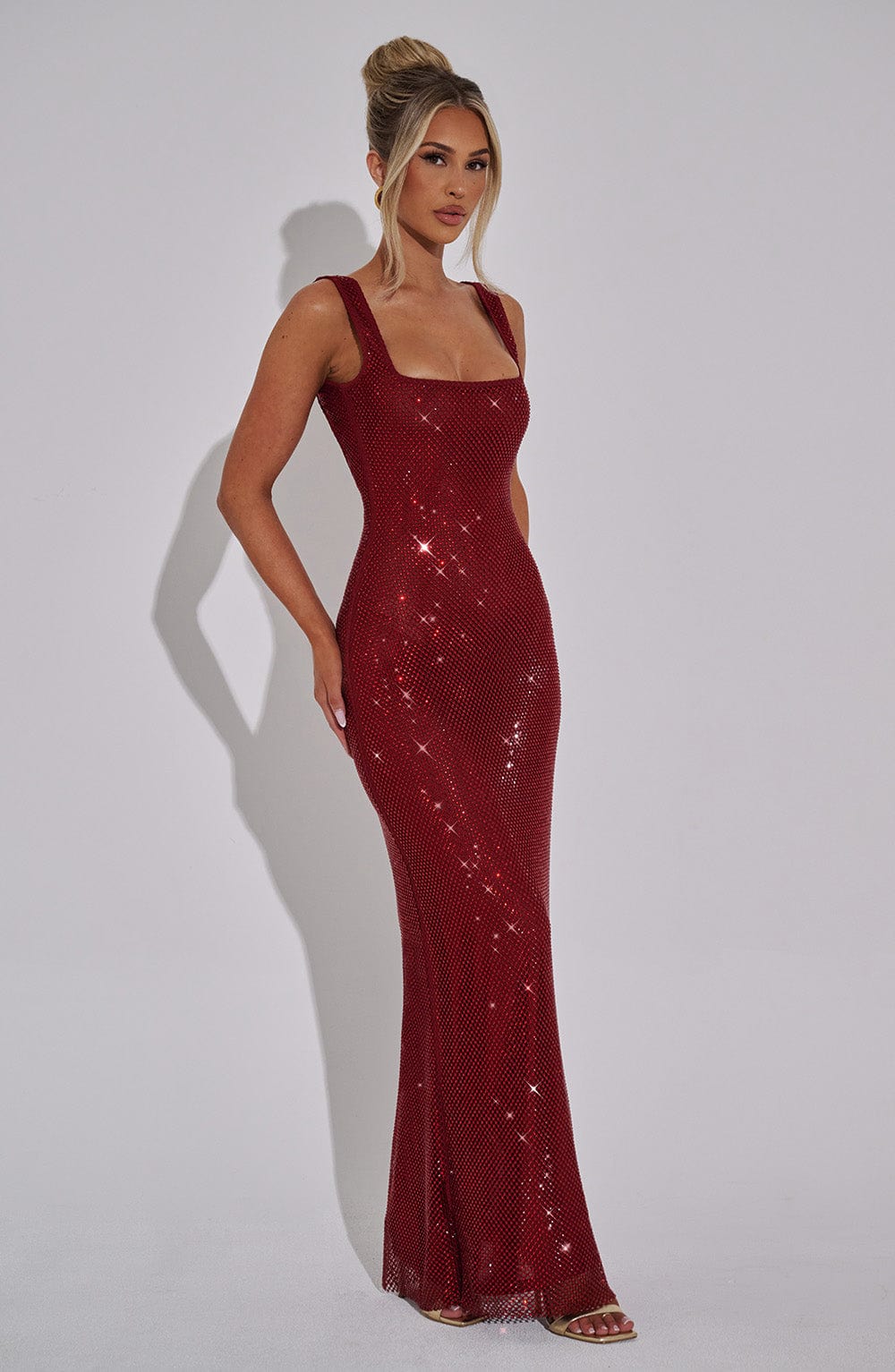 Vestido Maxi con Brillo Valentina Irene