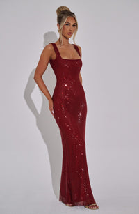 Vestido Maxi con Brillo Valentina Irene