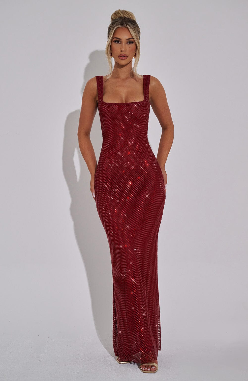 Vestido Maxi con Brillo Valentina Irene