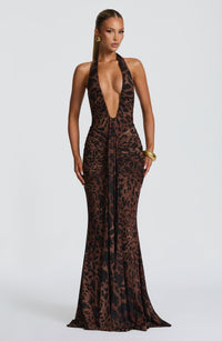 Vestido Maxi Halter Abril