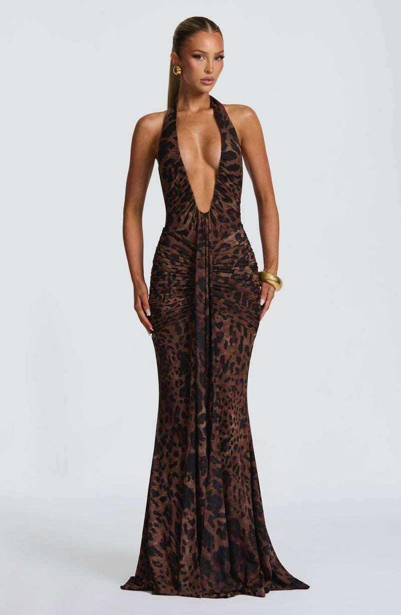 Vestido Maxi Halter Abril