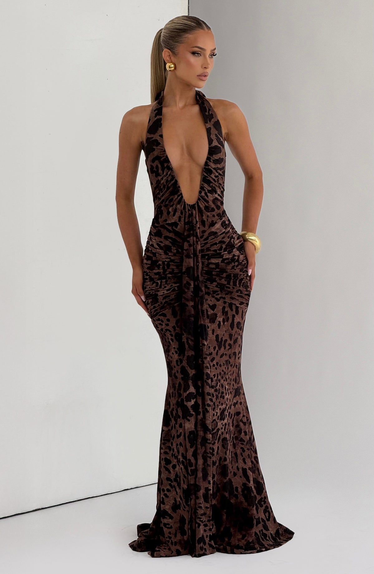 Vestido Maxi Halter Abril