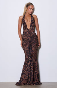Vestido Maxi Halter Abril
