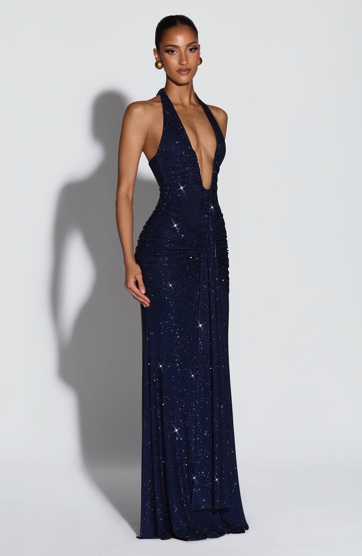 Vestido Maxi con Brillo Tania