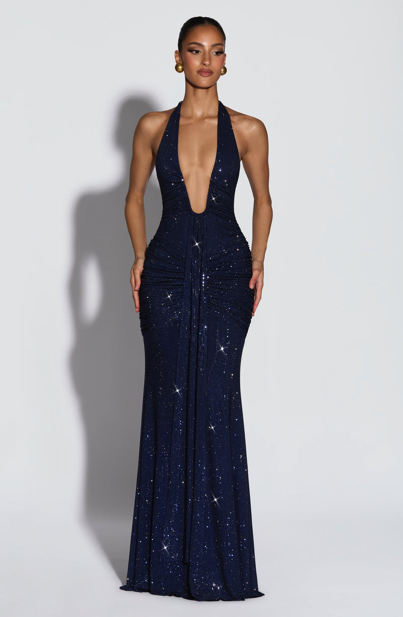 Vestido Maxi con Brillo Tania