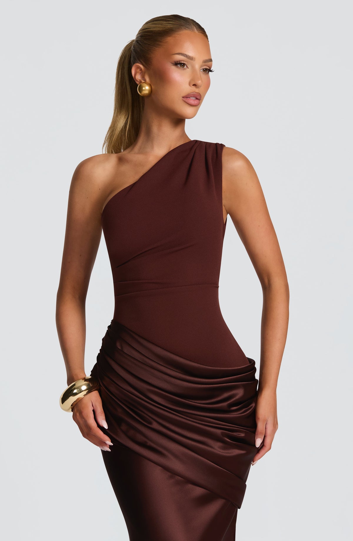 Vestido Maxi Asimétrico Flavia