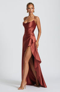 Vestido Maxi Corsé Maia Marina