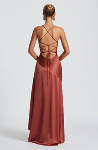 Vestido Maxi Corsé Maia Marina