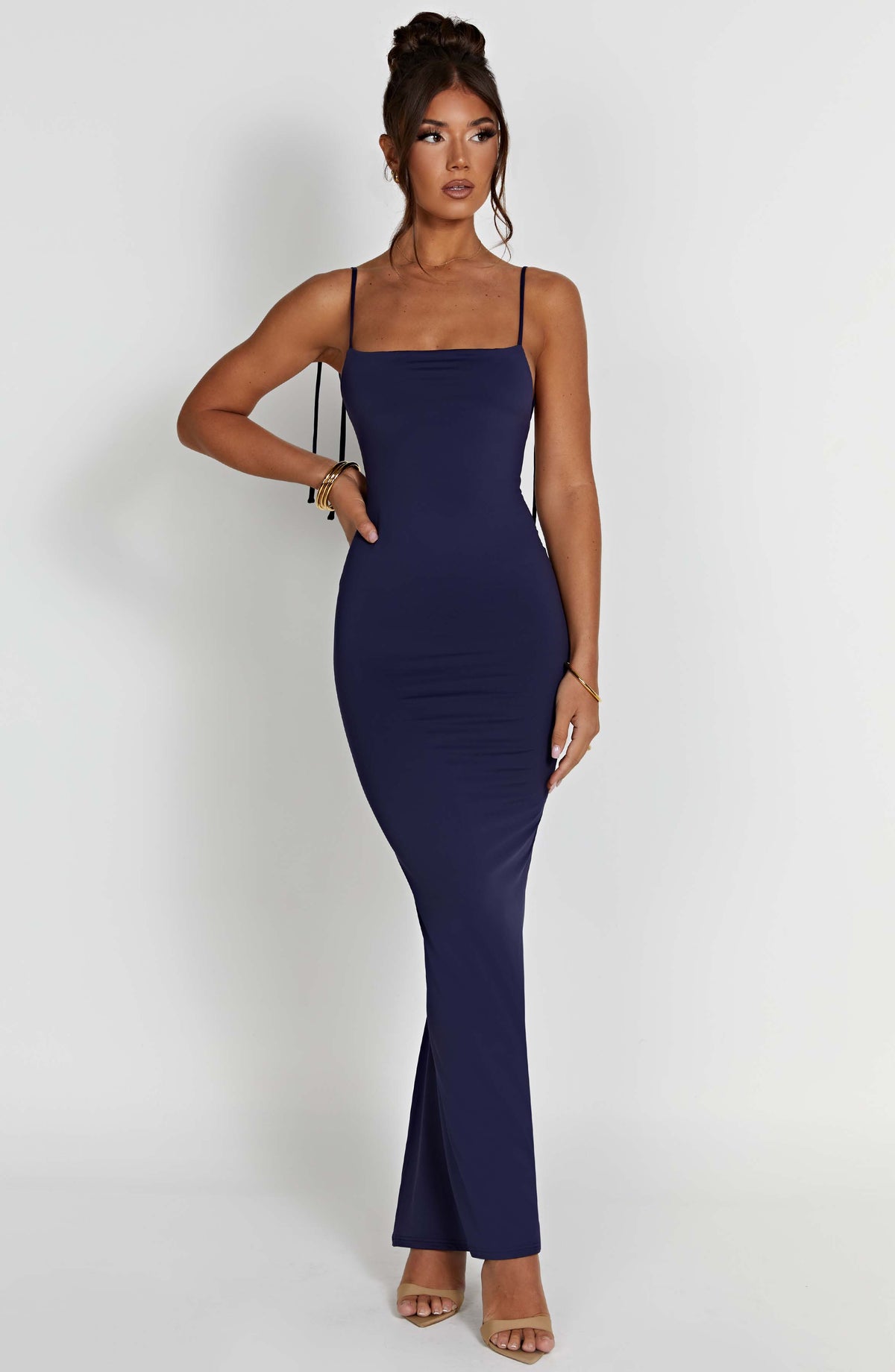 Vestido Maxi de Espalda Descubierta Ines