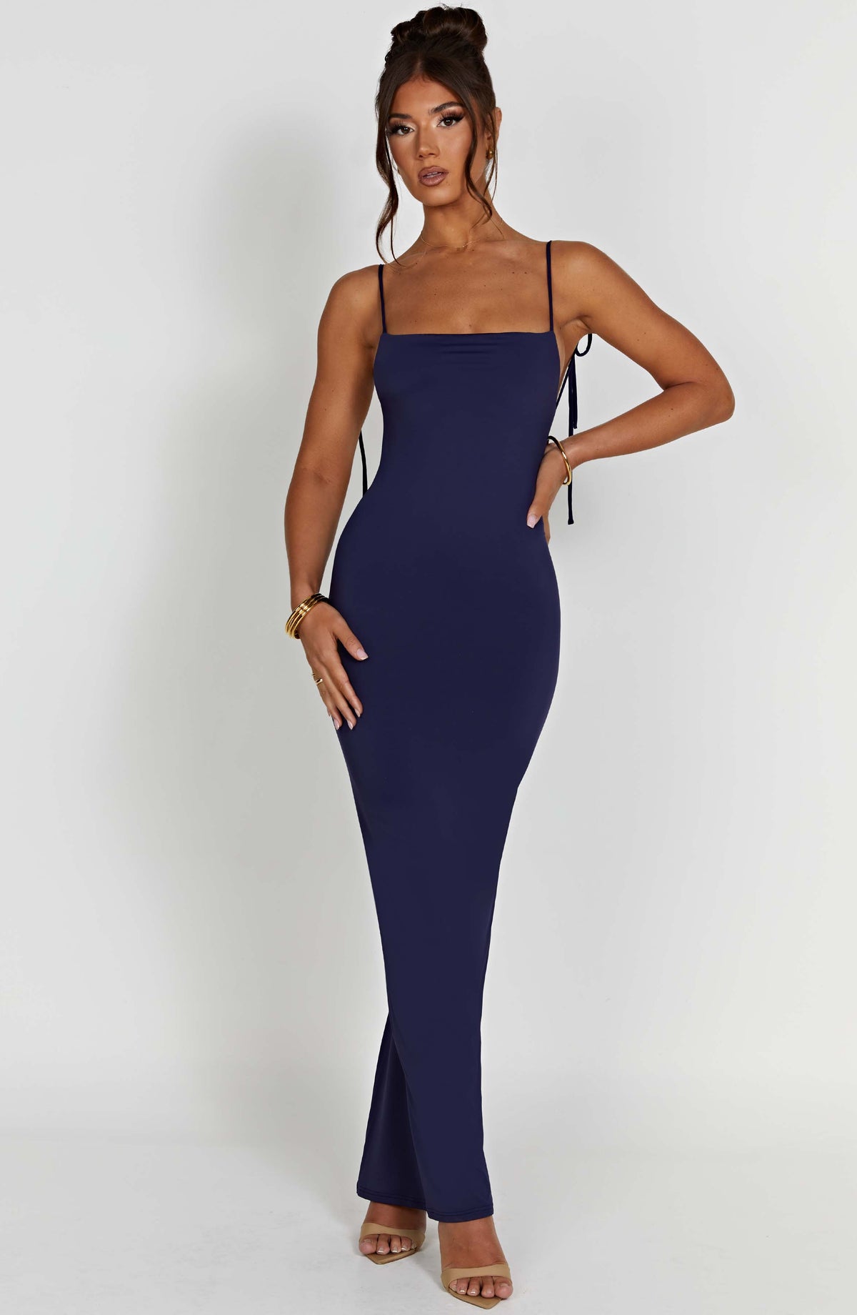 Vestido Maxi de Espalda Descubierta Ines
