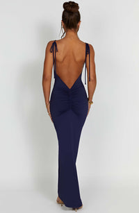 Vestido Maxi de Espalda Descubierta Ines