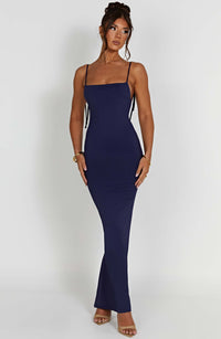 Vestido Maxi de Espalda Descubierta Ines
