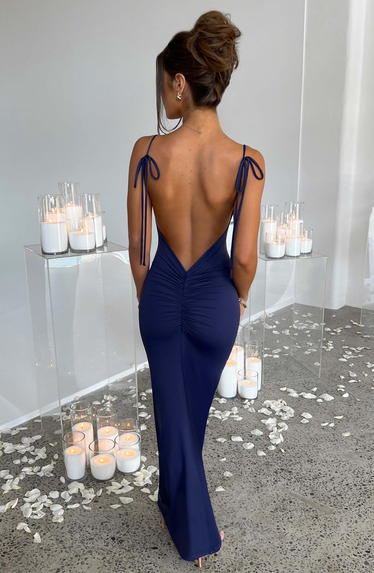 Vestido Maxi de Espalda Descubierta Ines