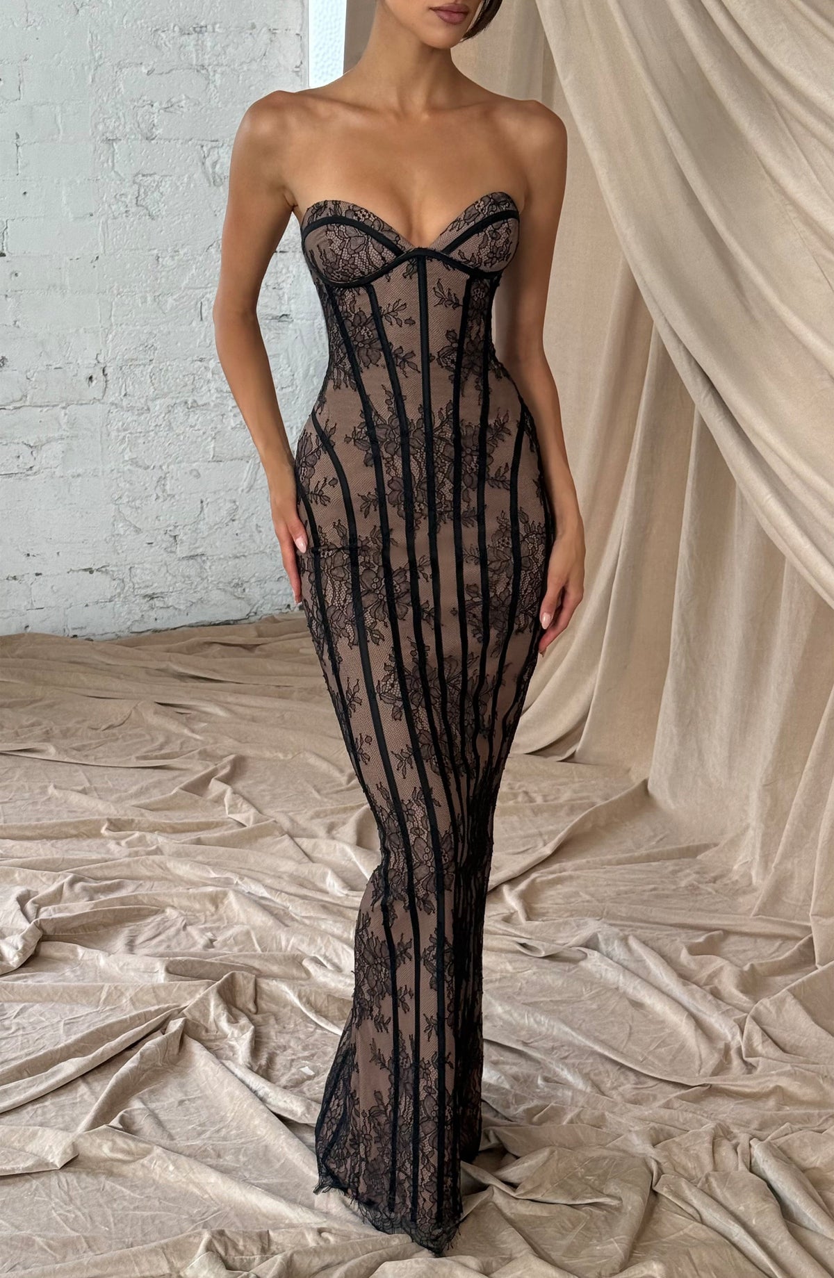 Vestido Maxi Corsé Luna Tania