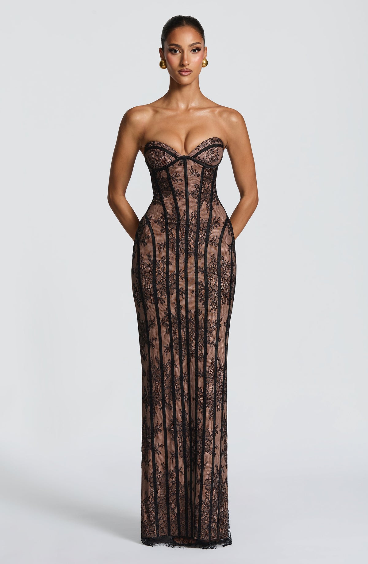 Vestido Maxi Corsé Luna Abril