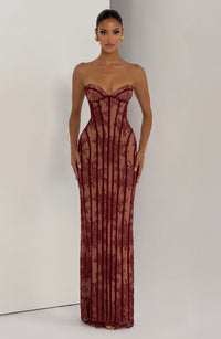 Vestido Maxi Corsé Luna Abril
