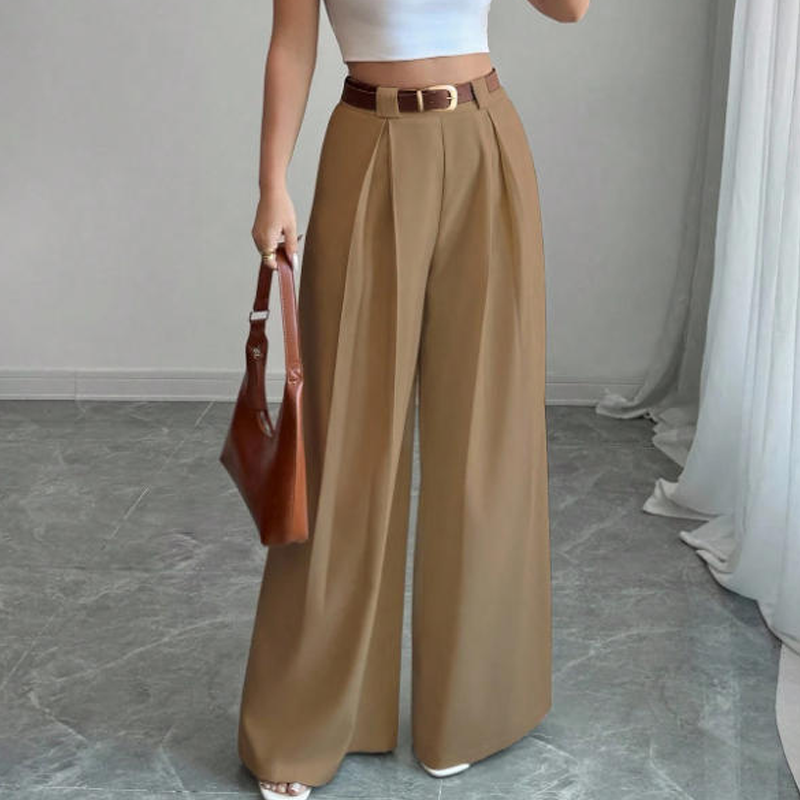 Pantalón Ancho de Talle Alto