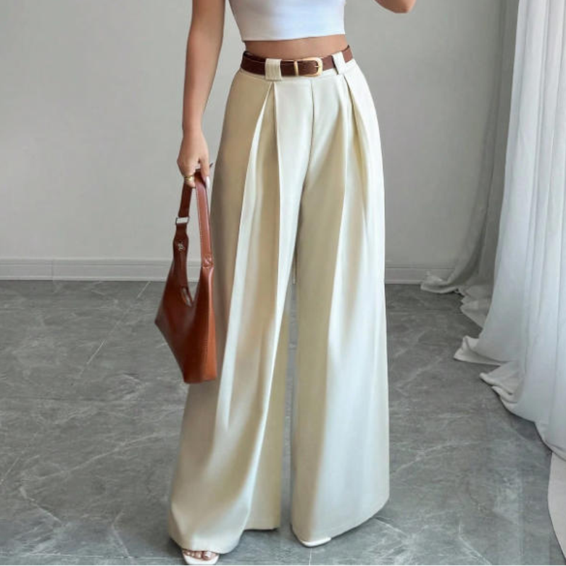 Pantalón Ancho de Talle Alto