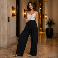 Pantalón Ancho Plisado