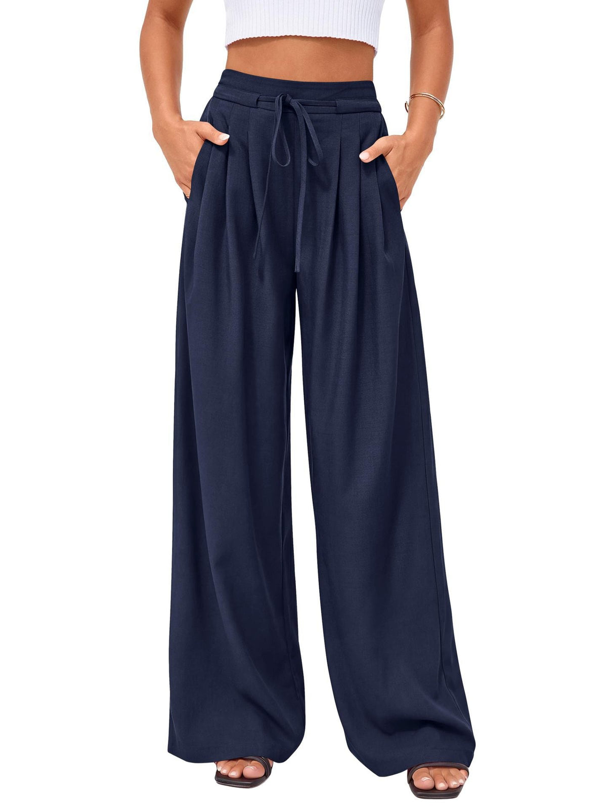 Pantalón Ancho Plisado