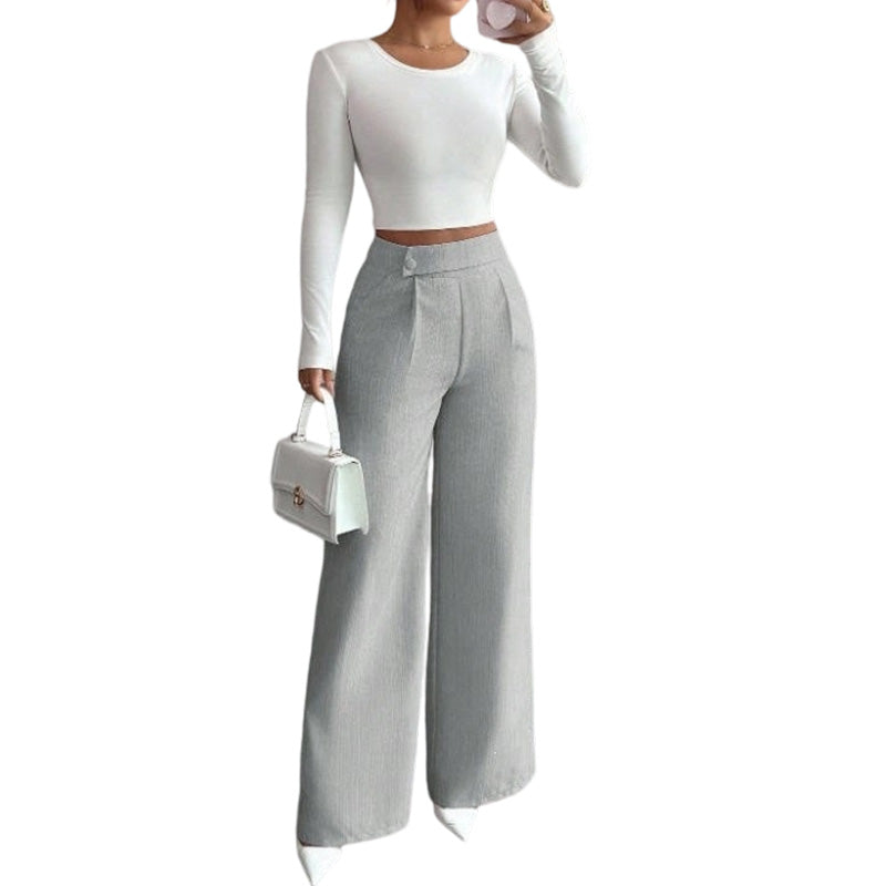 Pantalón Talle Alto Pierna Ancha