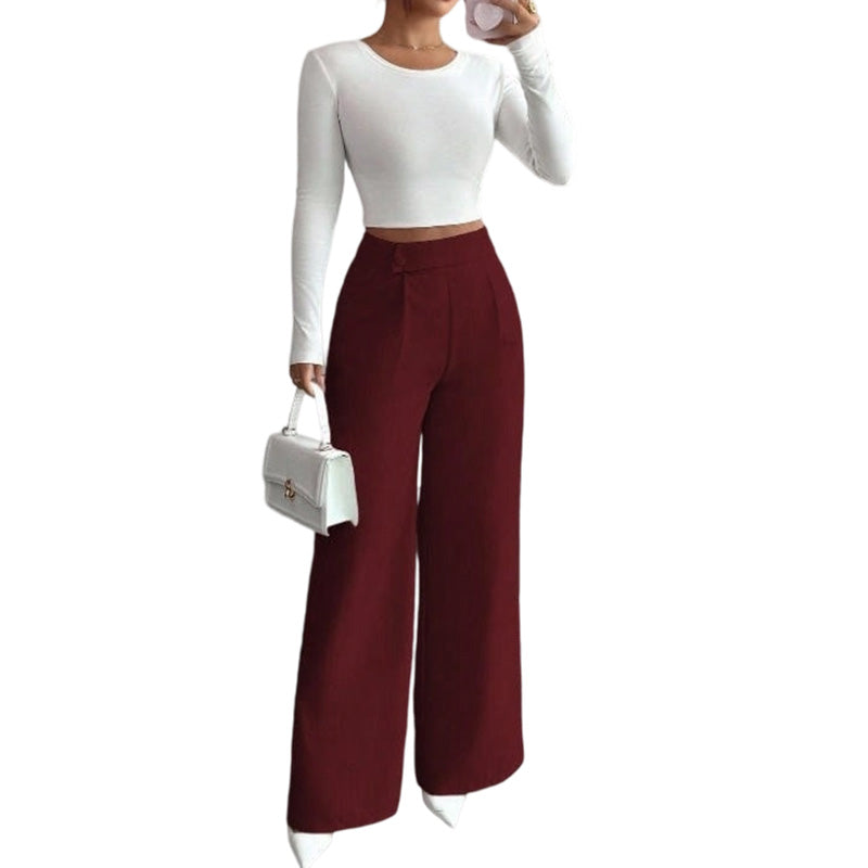 Pantalón Talle Alto Pierna Ancha