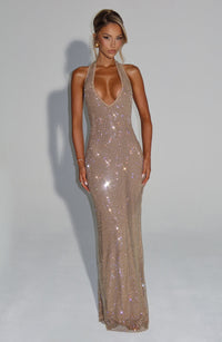 Vestido Maxi con Brillo Paula