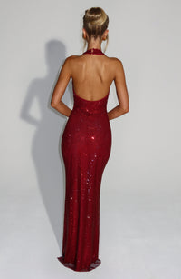 Vestido Maxi con Brillo Aroa