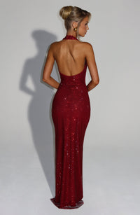 Vestido Maxi con Brillo Aroa