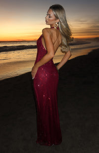 Vestido Maxi con Brillo Aroa