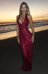 Vestido Maxi con Brillo Paula