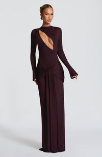 Vestido Maxi de Cuello Alto Amara Diana