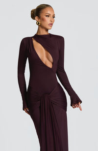 Vestido Maxi de Cuello Alto Amara Diana