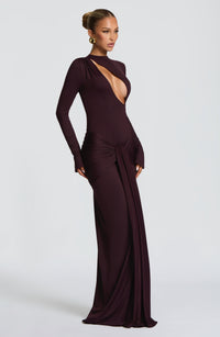 Vestido Maxi de Cuello Alto Amara Patricia