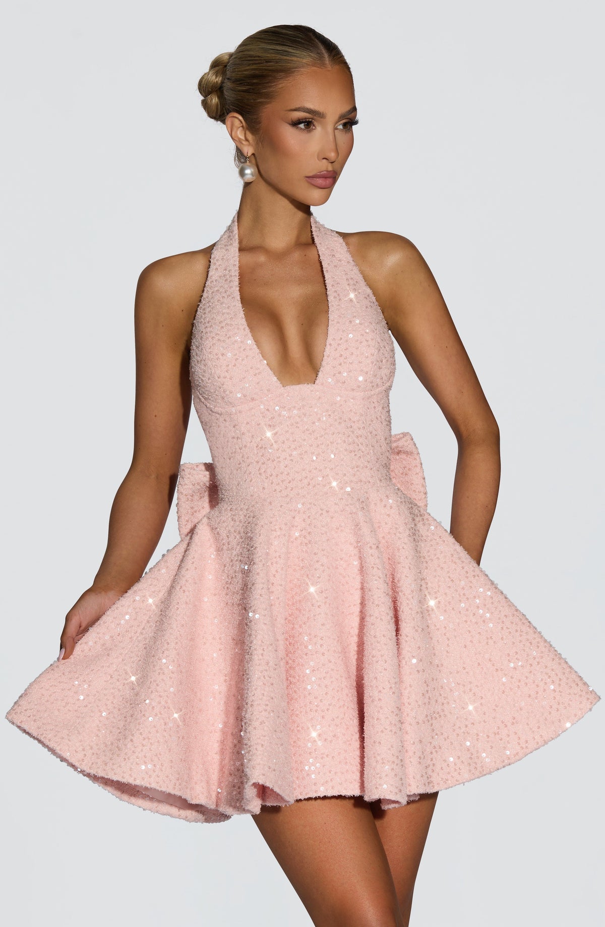 Vestido Mini con Brillo Daniela Nadia