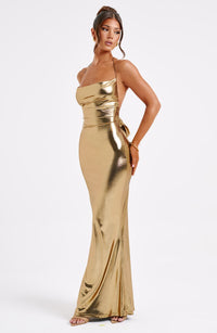 Vestido Maxi con Brillo Regina