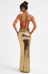 Vestido Maxi con Brillo Regina