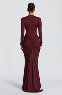 Vestido Maxi Drapeado Greta