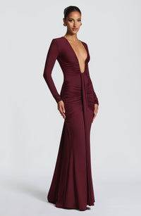 Vestido Maxi Drapeado Greta