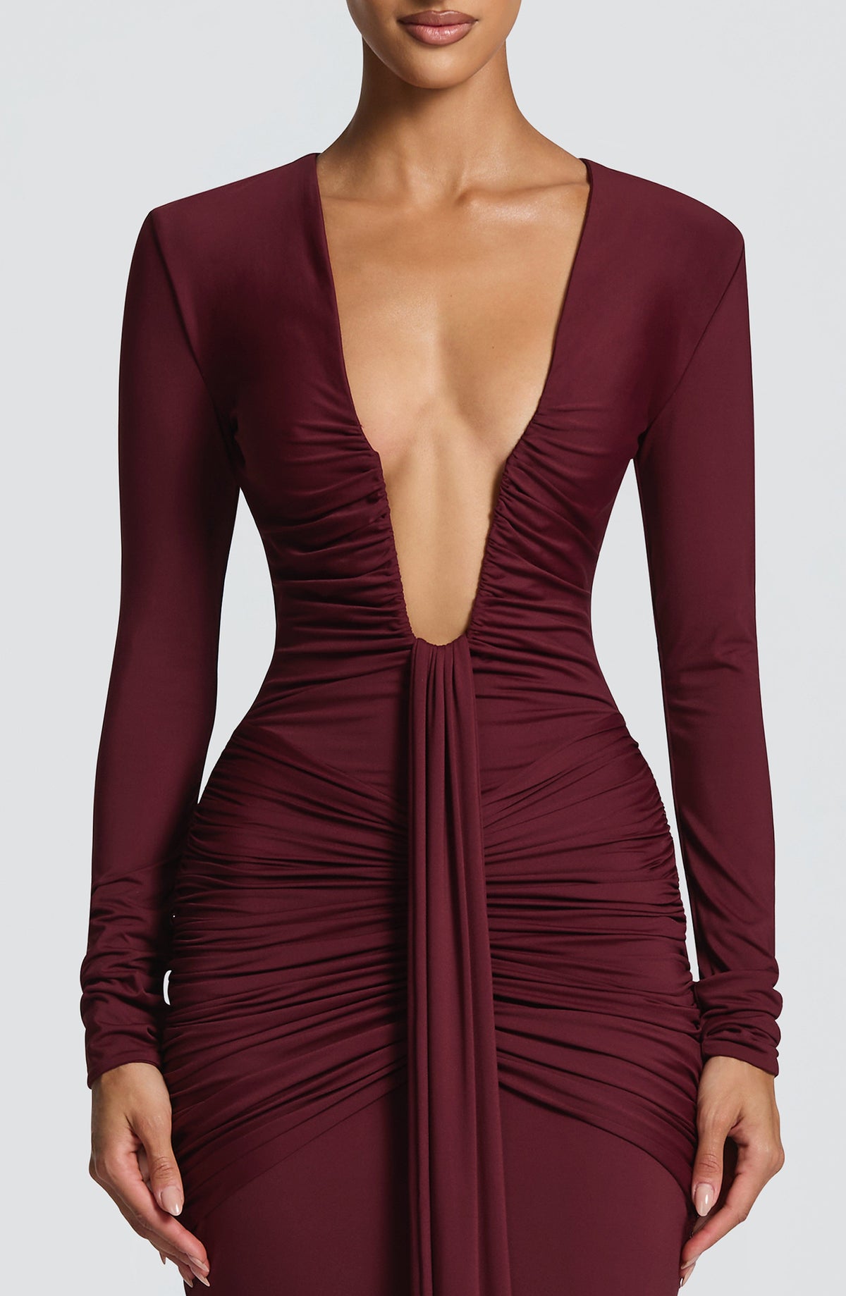 Vestido Maxi Drapeado Greta