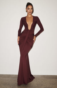 Vestido Maxi Drapeado Greta