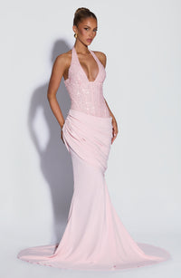 Vestido Maxi con Brillo Estrella