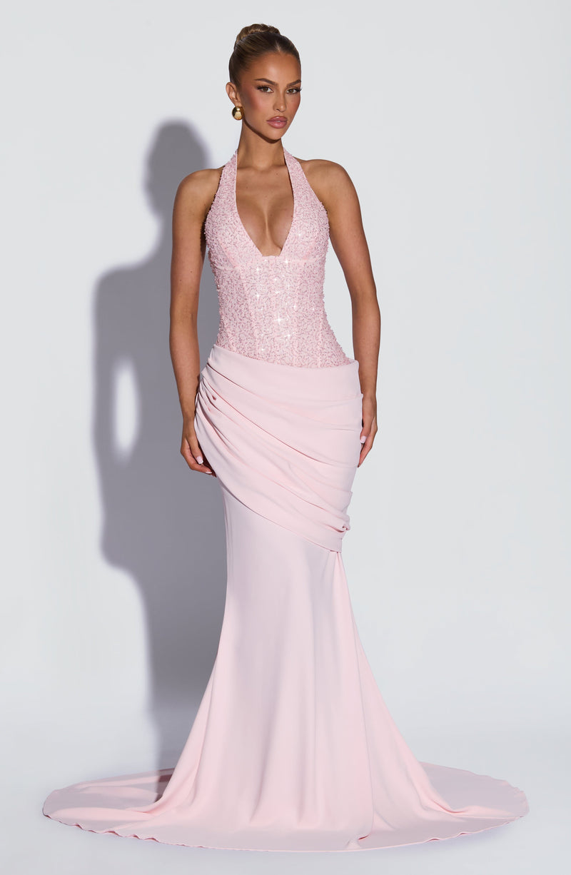 Vestido Maxi con Brillo Estrella