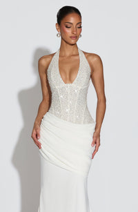 Vestido Maxi con Brillo Estrella