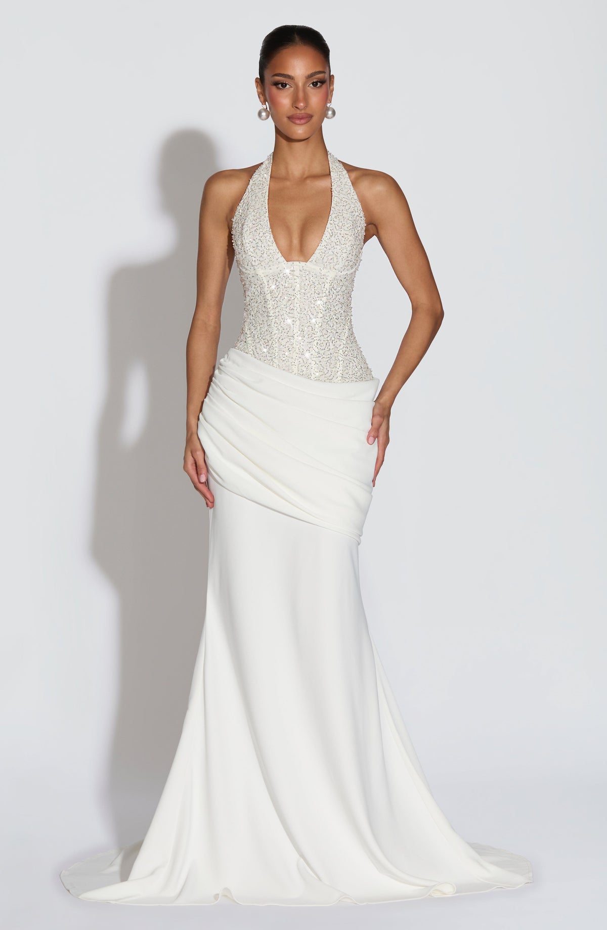 Vestido Maxi con Brillo Estrella