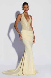 Vestido Maxi con Brillo Estrella