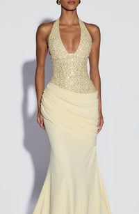 Vestido Maxi con Brillo Mireia