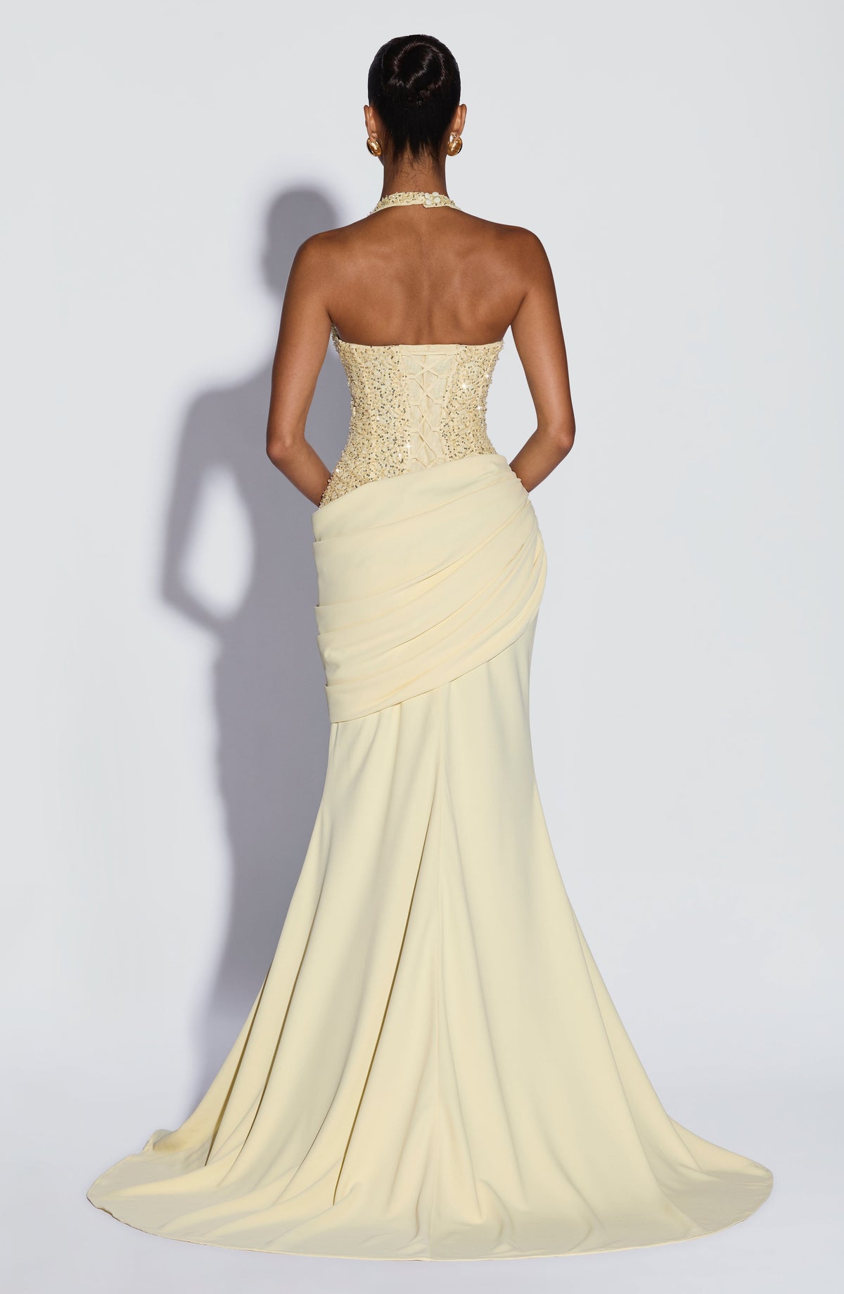 Vestido Maxi con Brillo Estrella