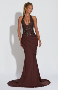 Vestido Maxi con Brillo Mireia